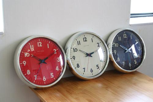 빈티지컬러벽시계(3가지색상)