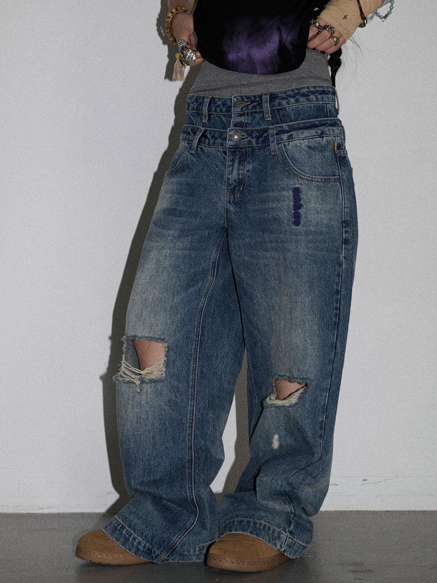 Achihara Double Layer Bus Jeans
