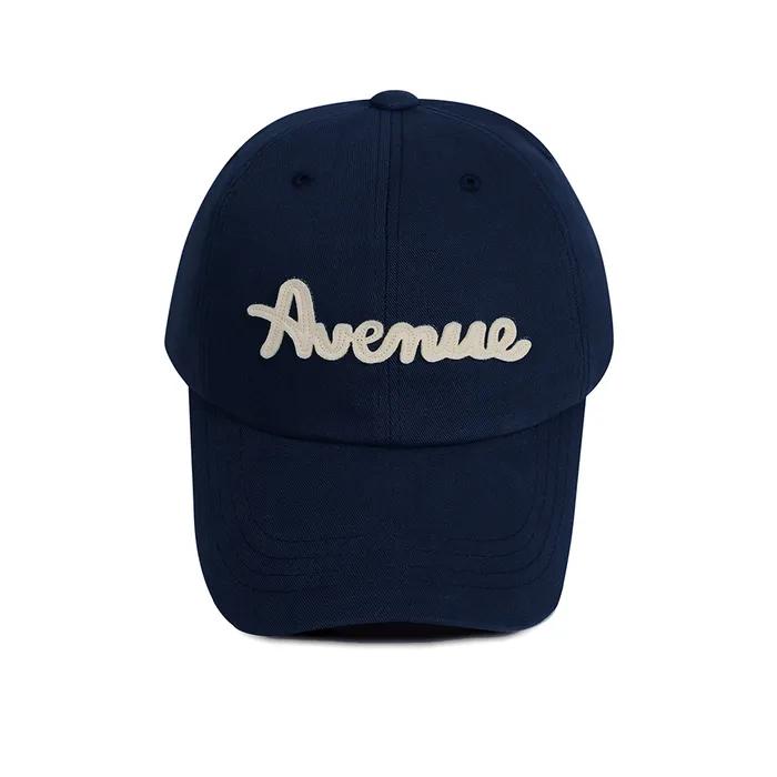 [샤이니키 착용, 17차 리오더] AVENUE 로고 펠트 볼캡 - 네이비