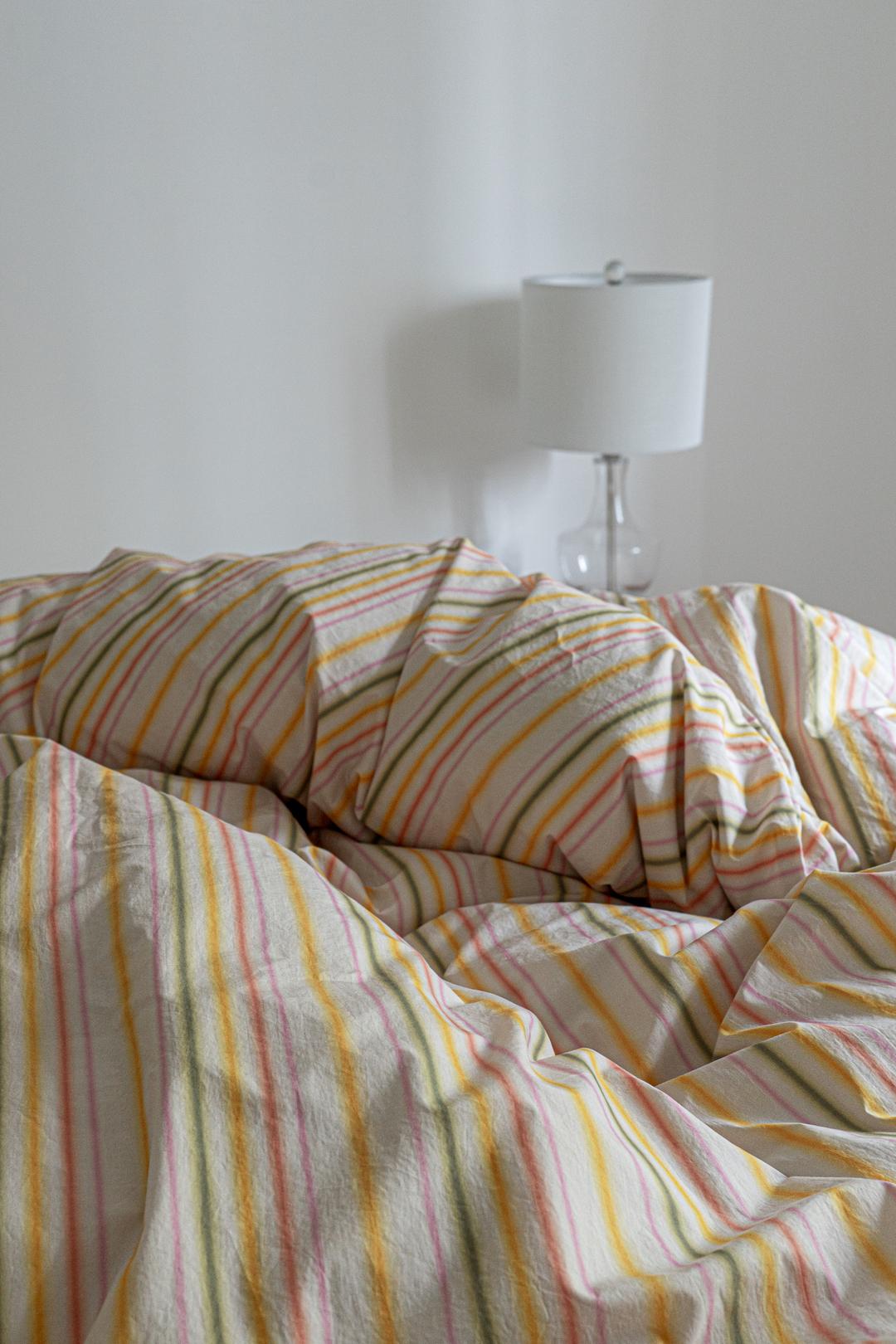 LOOM STRIPEWoven peach