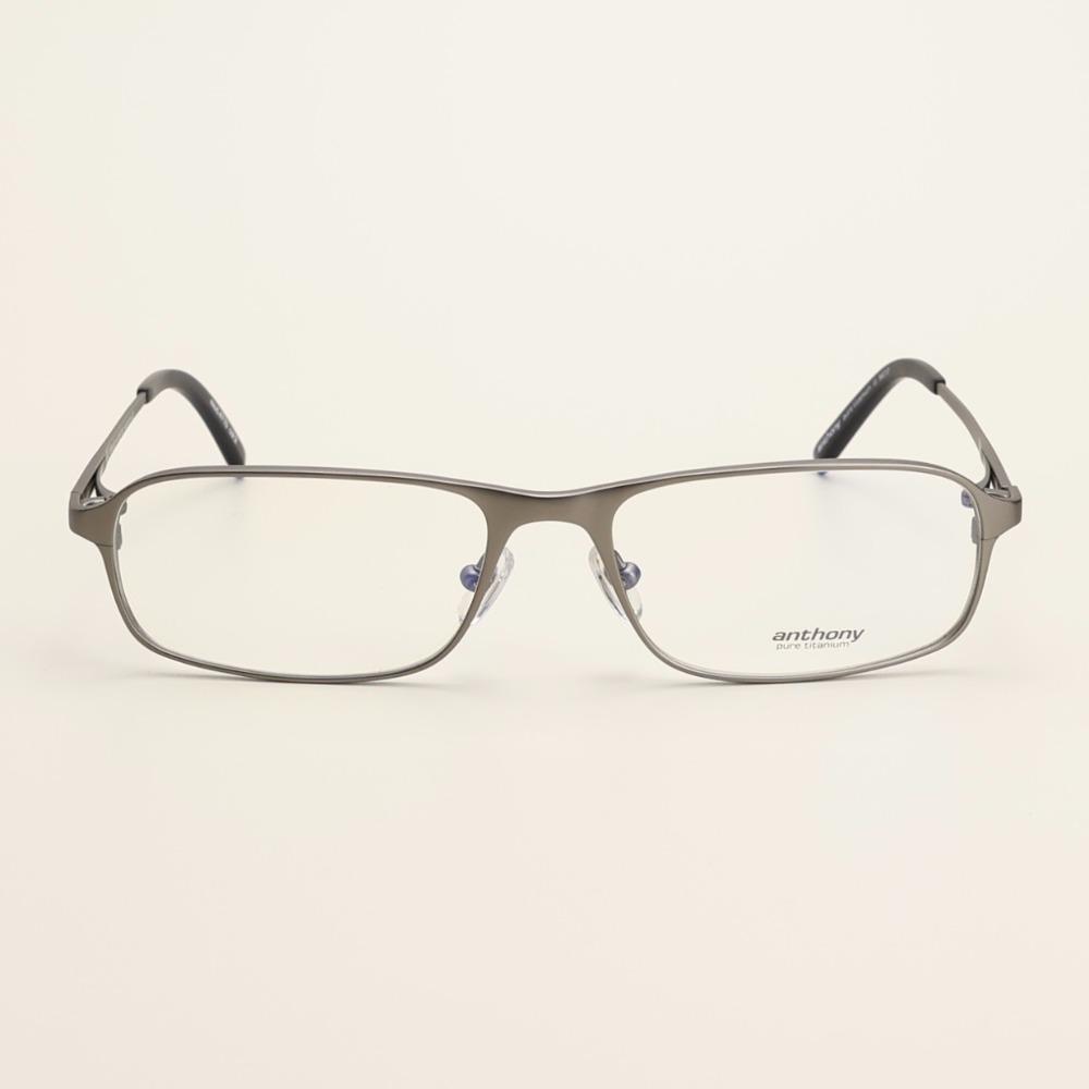 ANTHONY Square matte gray glasses