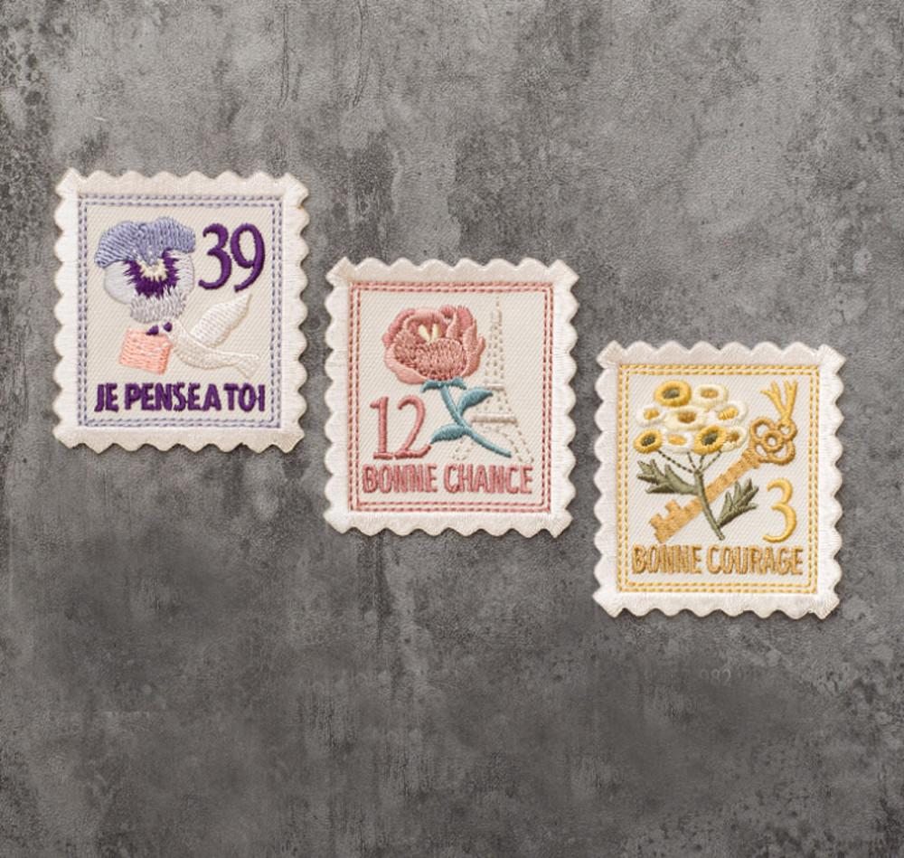 우표와펜 옷패치 아플리케  자수패치  리폼 / stamp wappen patch