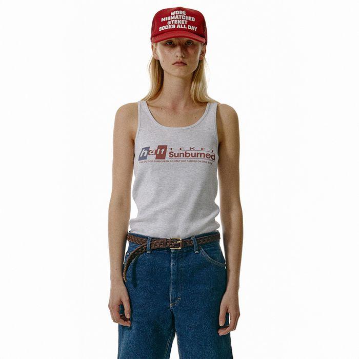Sunburned Sleeveless Melange Gray