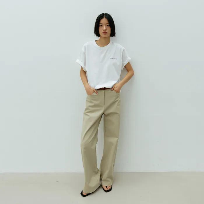 [5차] Cotton Straight Pants(Beige)