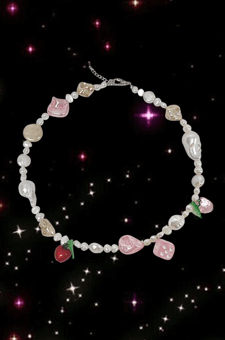 Fruity pearl necklace