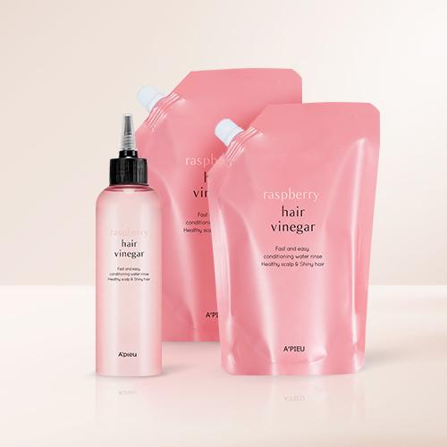 [단독] 라즈베리 헤어식초 본품+리필 세트