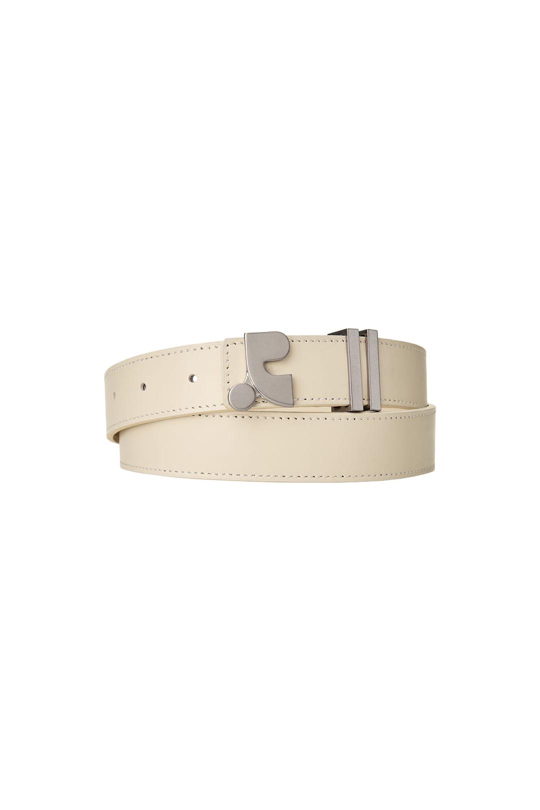 RR LOGO BELT - IVORY