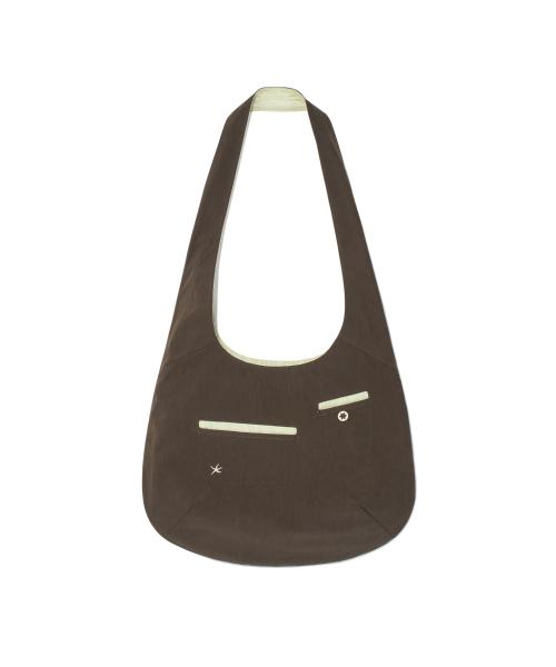 TCM curved pocket cross bag (brown)