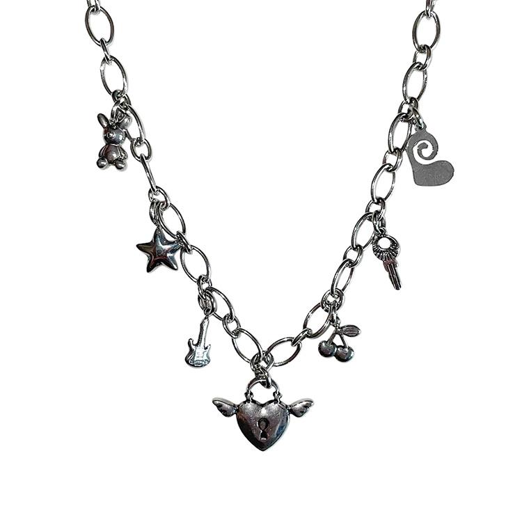 Angel Lock Pendant Necklace