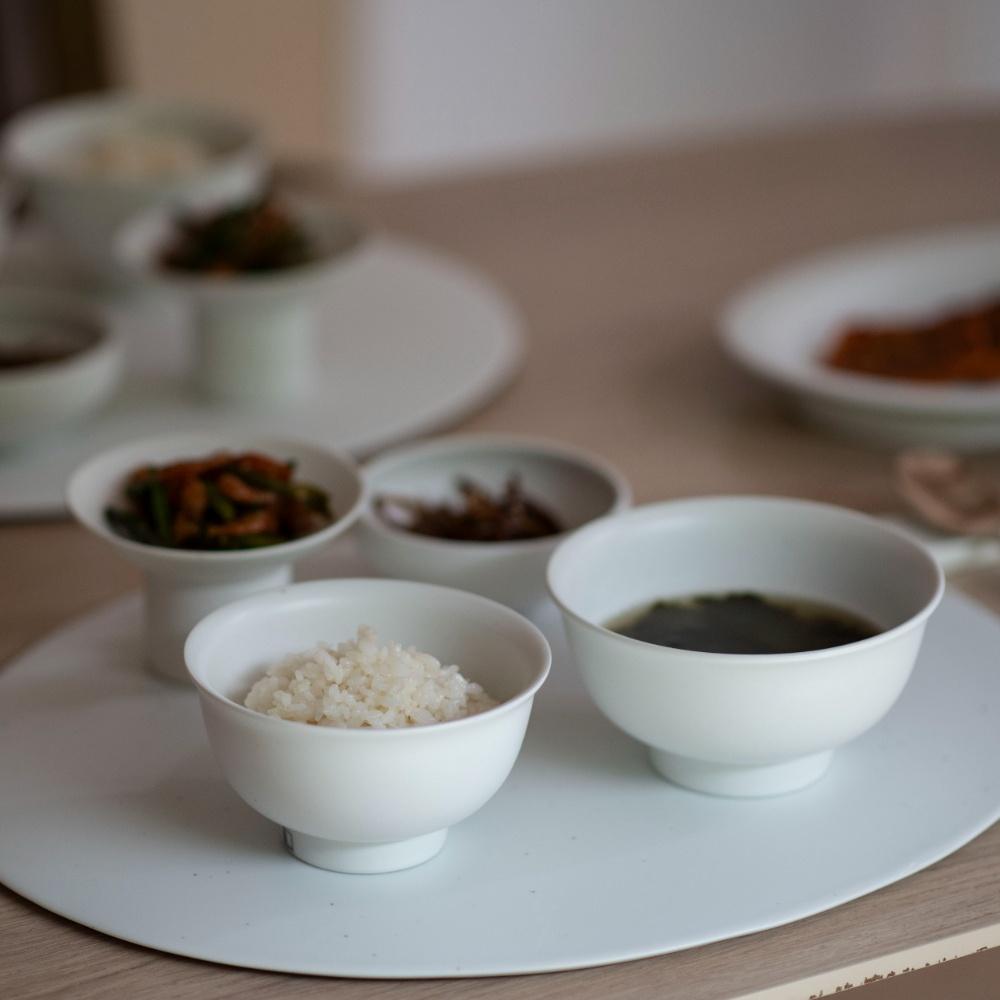 (예약발송)순수 무광 날개 공기/대접(구성 선택)