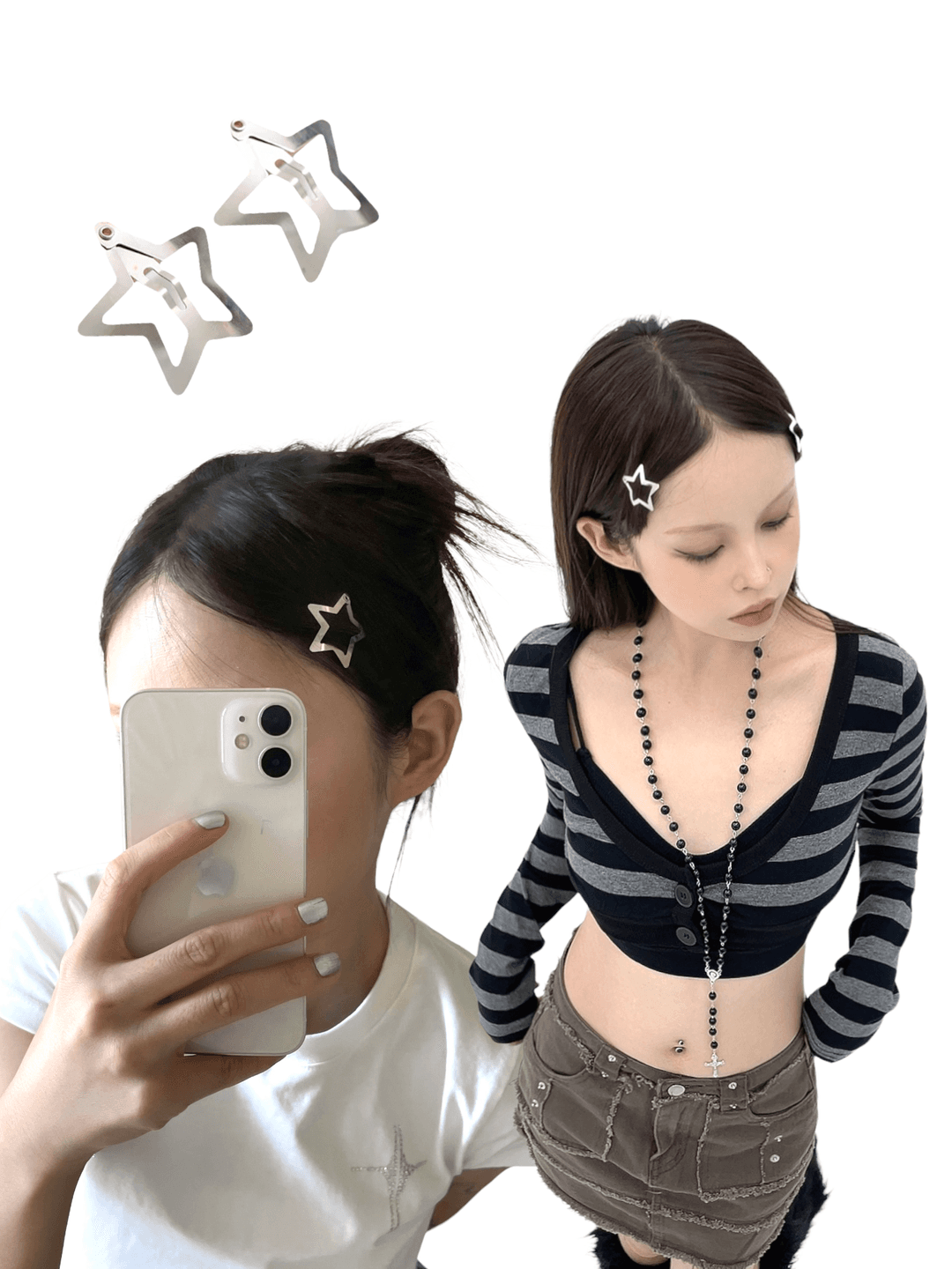 y2k star hair pin(a pair)