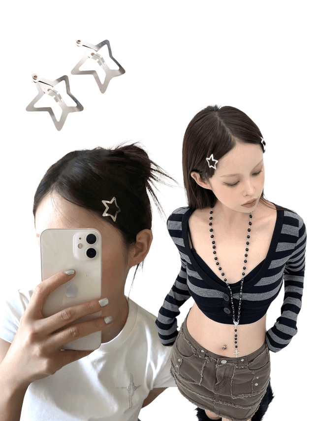 y2k star hair pin(a pair)