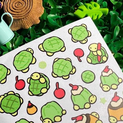 [몽스쮸] 메론빵거북이 씰스티커