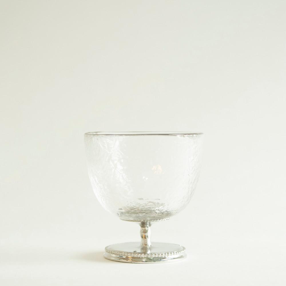silver rim goblet