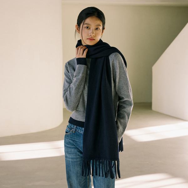 RWS Superfine Merino Wool Classic Fringe Long Scarf