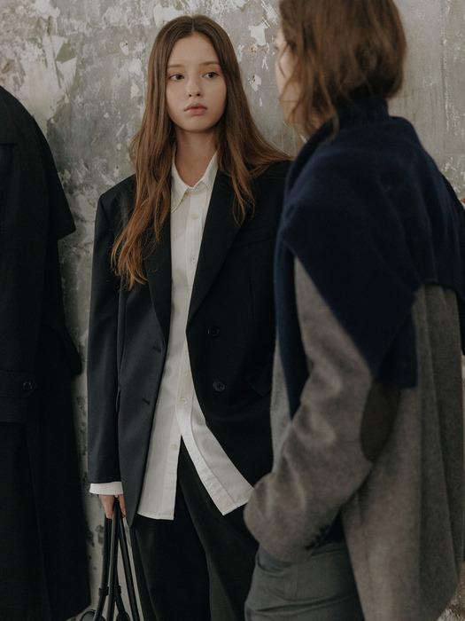 ESSENTIAL 2 BUTTON WOOL BLAZER BLACK_UDJA5C202BK