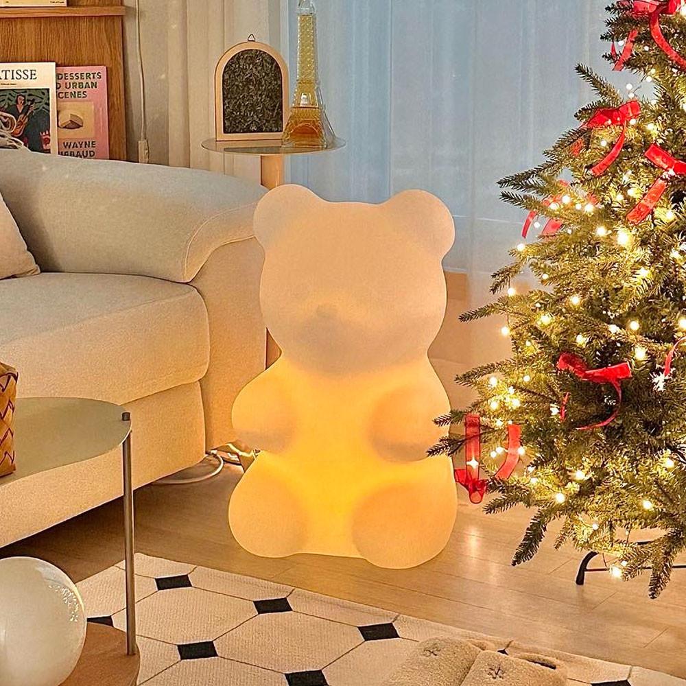 모노스마일 보스 젤리곰 무드등 대형 수유등 아기방조명 65cm 리모컨 밝기조절 색상변화