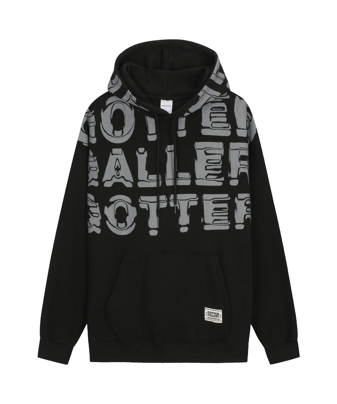 FULL WAVE LOGO HOODIE_BK