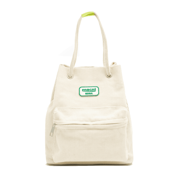 CORDUROY STRING BAG_IVORY