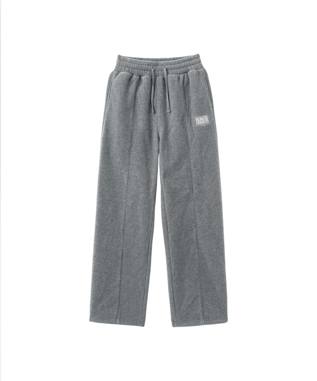 FLEECE CLASSIC LOGO STRING PANTS charcoal