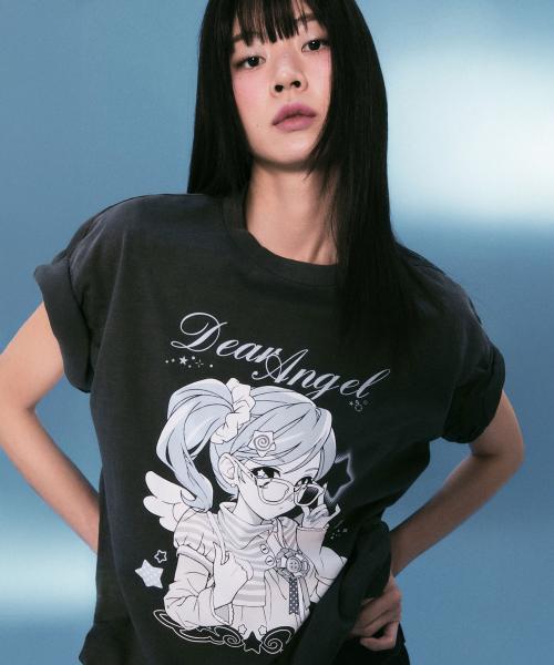 [miigo] 반팔 티셔츠(CHARCOAL)_SPRLG25U20