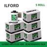 1-5 ROLLS ILFORD HP5 PLUS 400 ILFORD 135 흑백 필름 흑백 사진 필름 정품 인쇄 가능 미디어 신제품, 5개