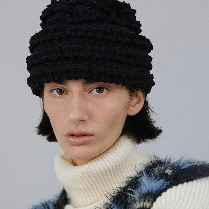 SUGARLOAF HAT_STRIPE BLACK