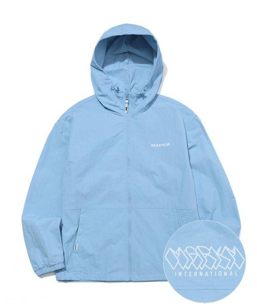 PACKABLE WINDBREAKER JUMPER LIGHT BLUE