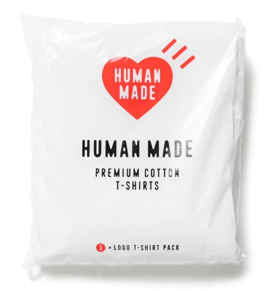 일본 휴먼메이드 3팩 티셔츠 3컬러 HUMAN MADE 3PACK T-SHIRT