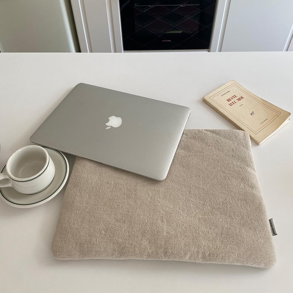 오트밀 베이지 노트북 아이패드 파우치 L (2종 택1)