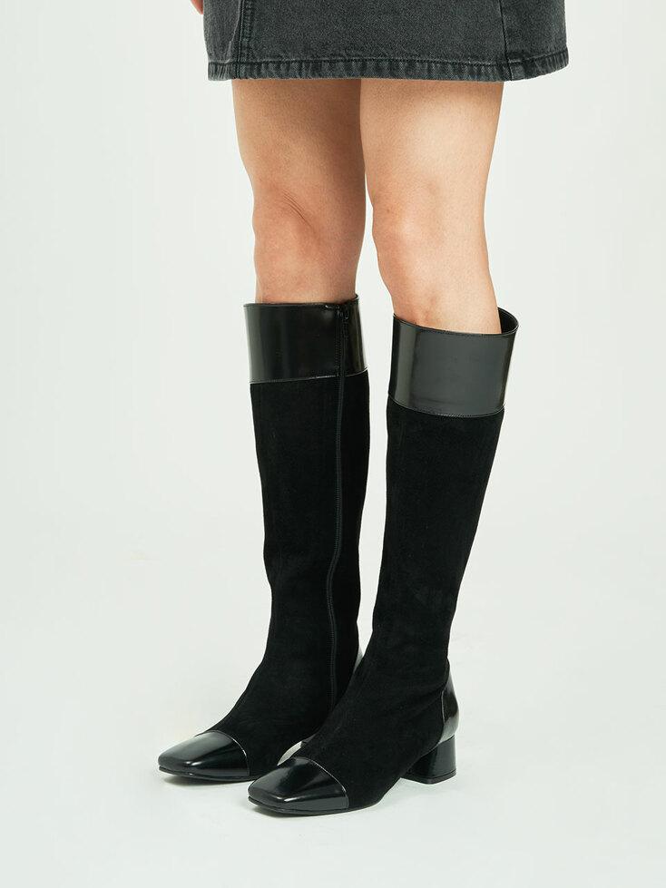 토캡 니하이 부츠 블랙 280BK