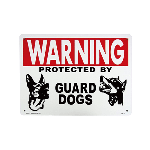 Hollywood sign&co. Guard dogs