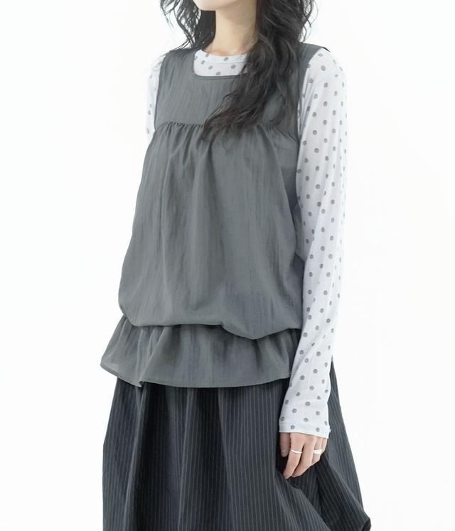 [pre-order] sheer 2way sleeveless top