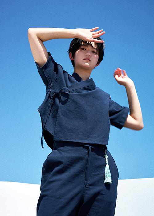 [생활한복] 한복 반소매 저고리 / navy