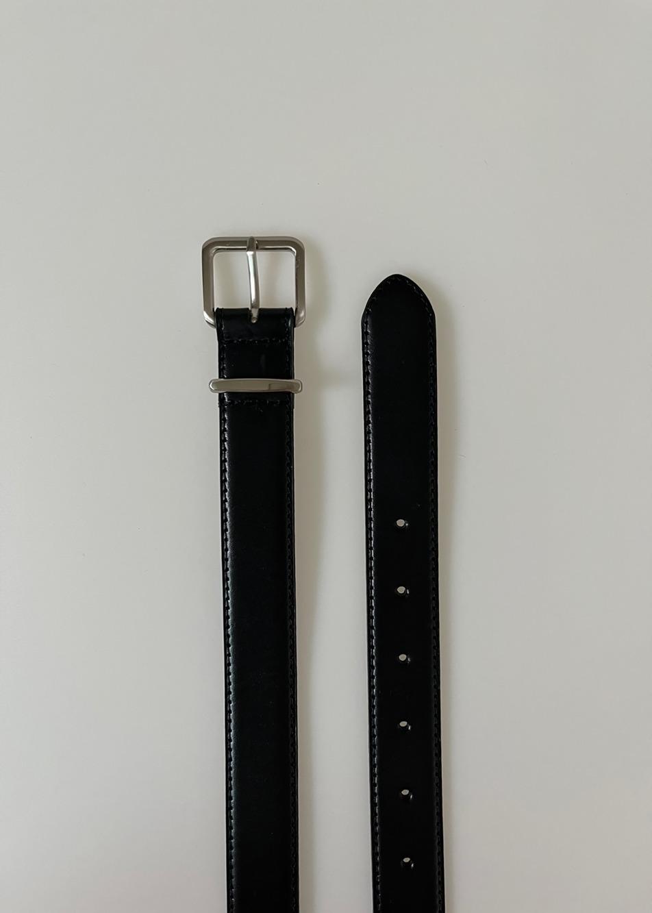 (소가죽 100%) 타이니 스퀘어 벨트*입고지연