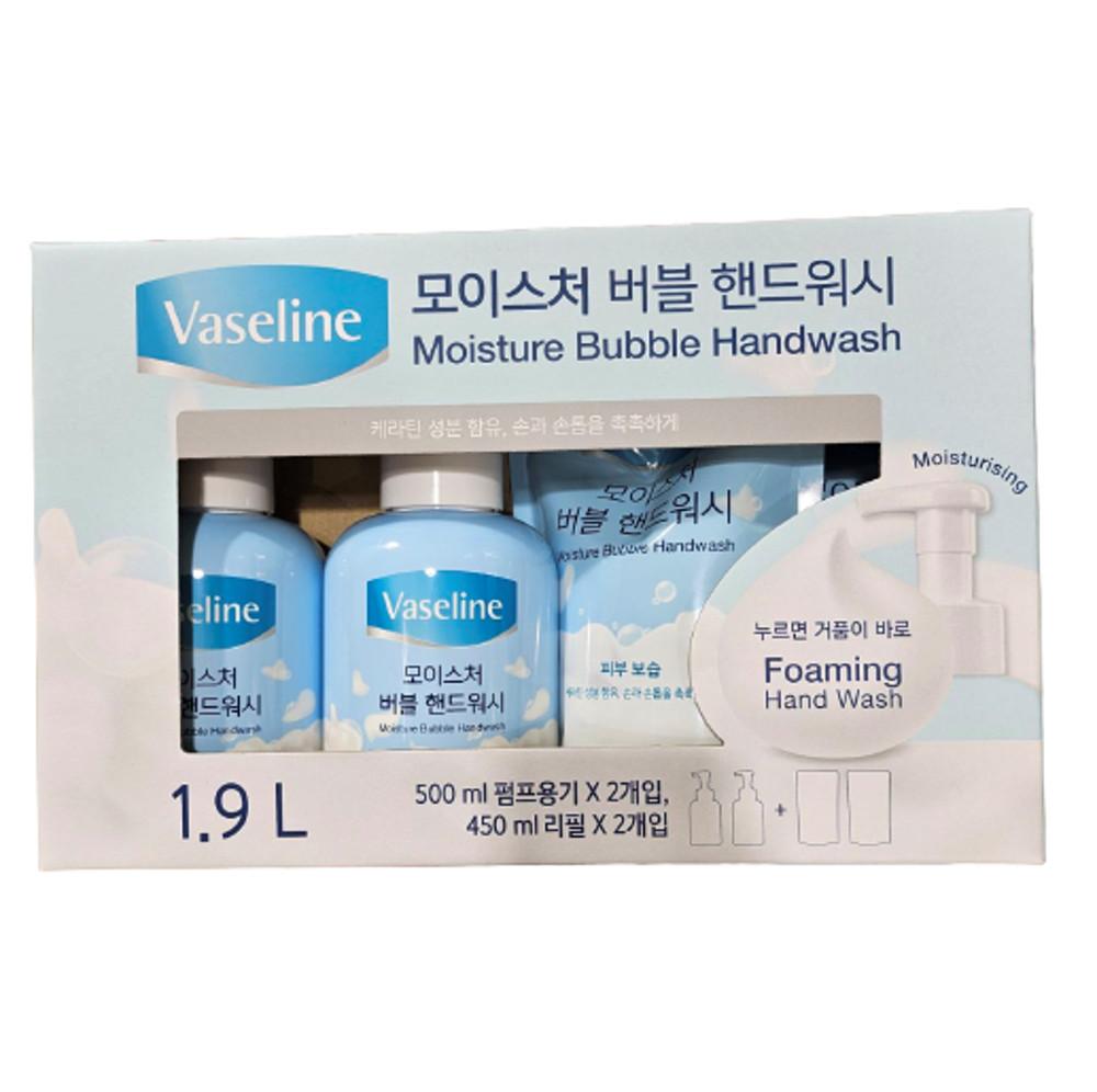 [트레이더스] 바세린 버블 핸드워시 500ml x 2 + 리필450ml x2