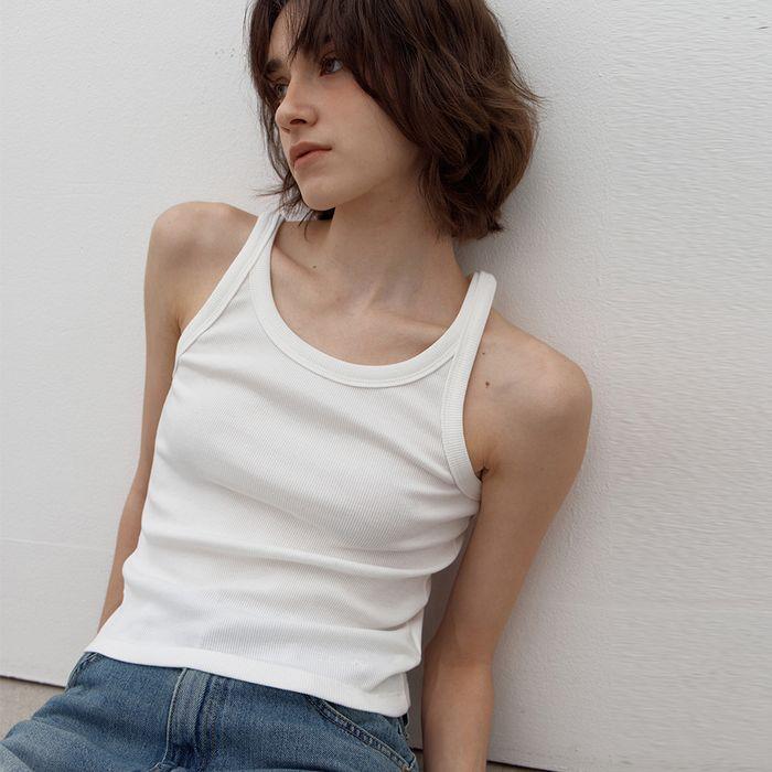 [13차/예약배송] Sleeveless top (ivory)