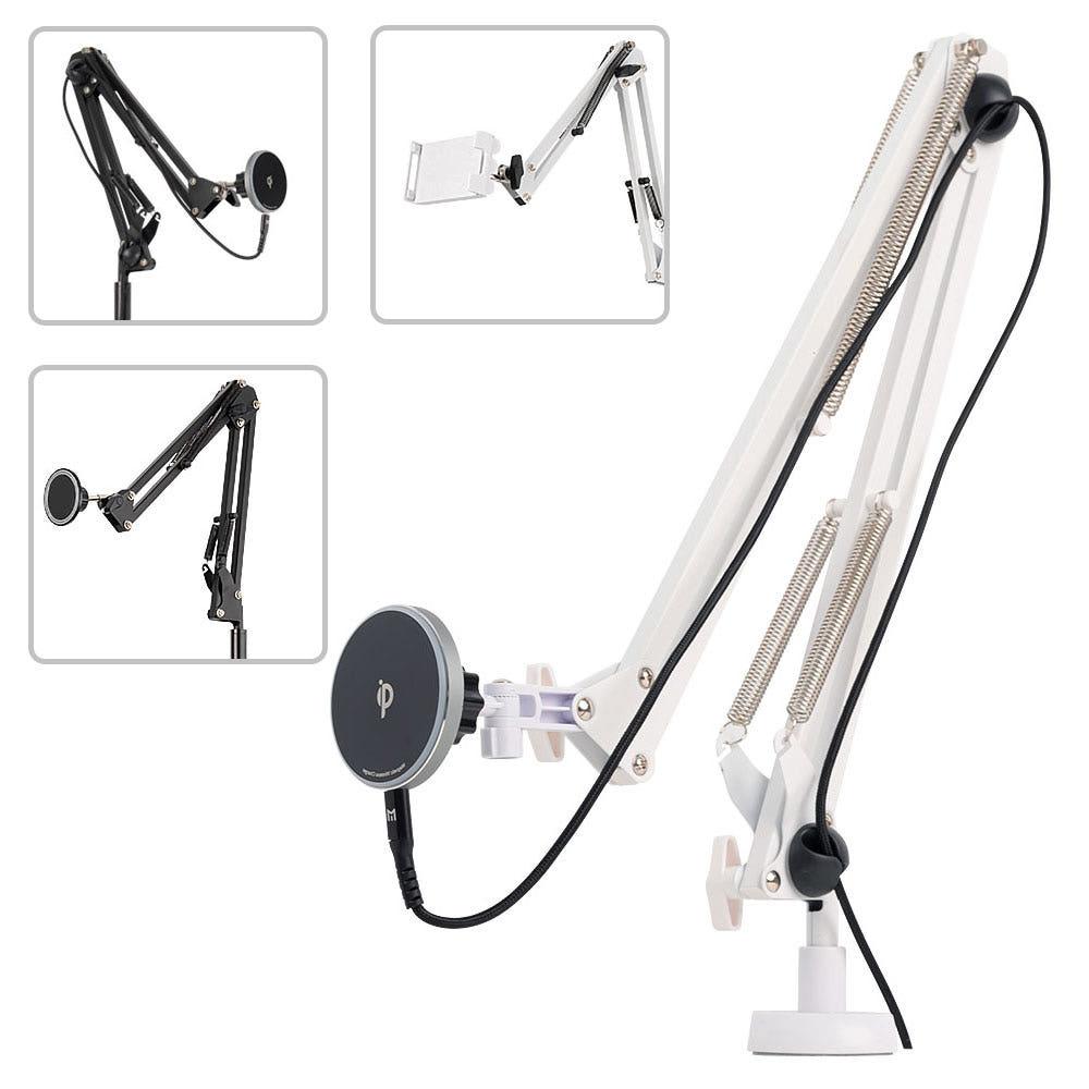 맥세이프 자바라 침대 핸드폰 거치대 무선충전형 클립형 블랙