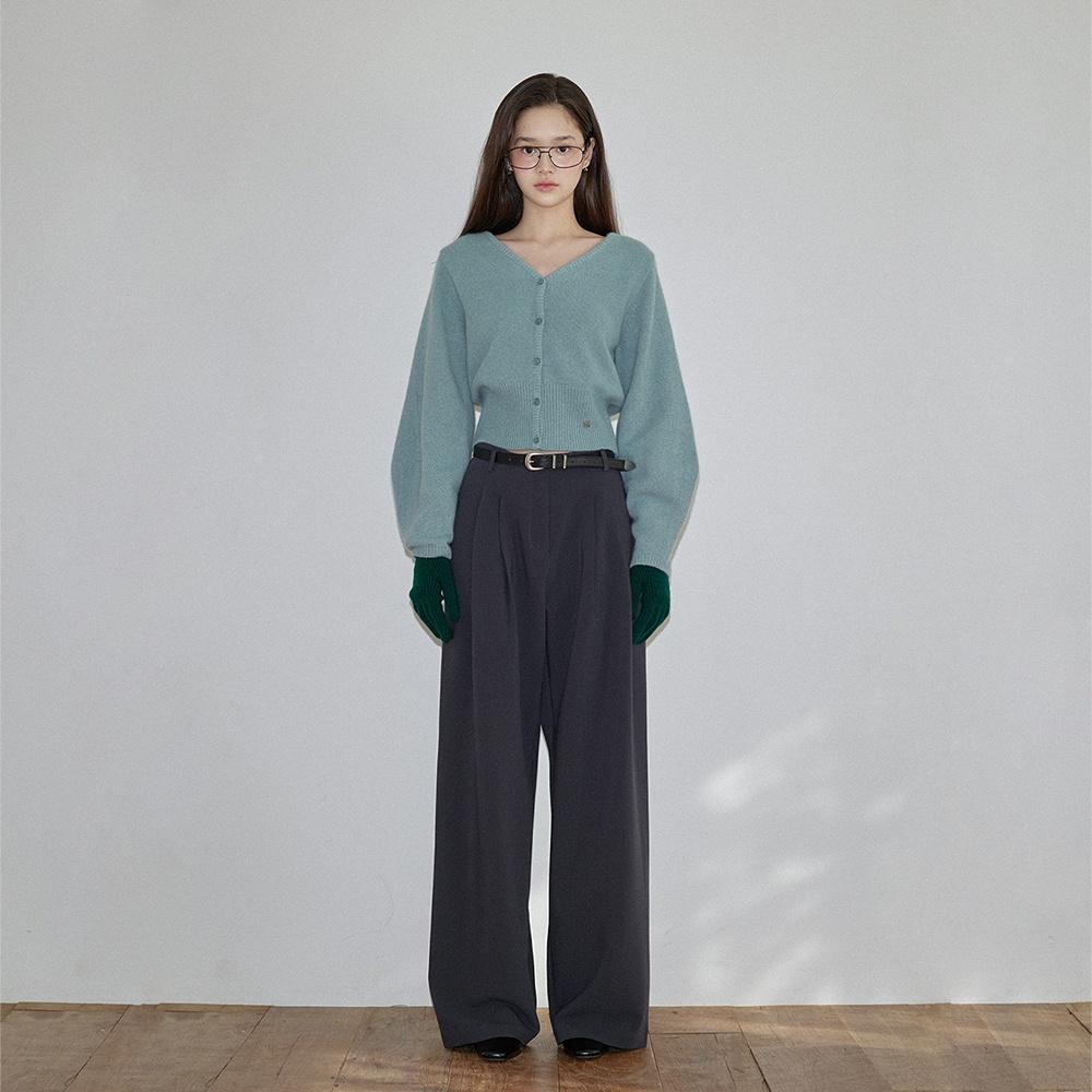 GAVE WOOL SLACKS (CHARCOAL)