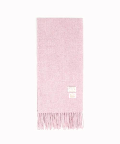 WIDE PREMIUM PURE WOOL 100 MUFFLER [ SOAP PINK ] - 와이드 프리미엄 울 100 머플러 (M004SP)