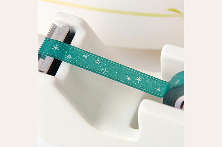 [BOKI] Velvet Ribbon - Shining Silver 2 Masking Tape