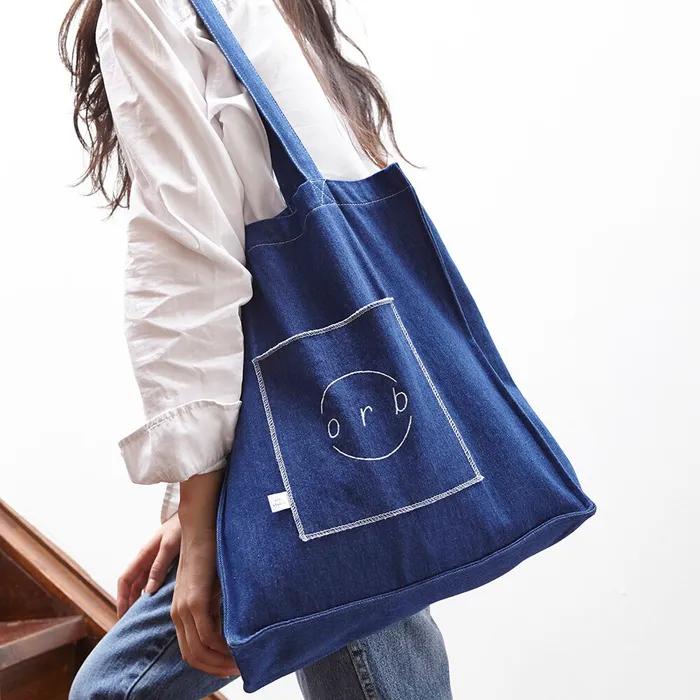 Square Pocket Bag Denim