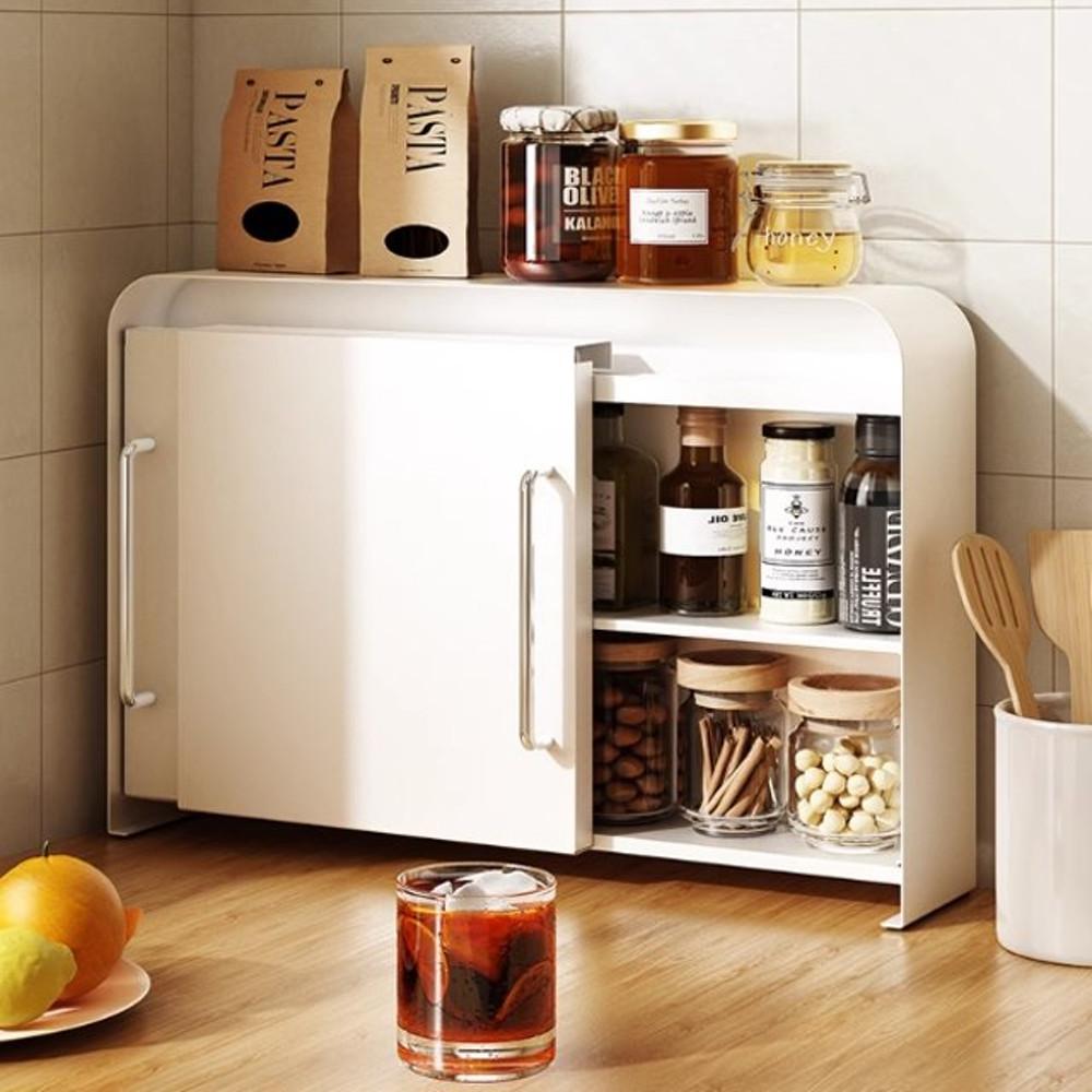 화이트 철제 슬림수납장 디귿 수납장 화이트