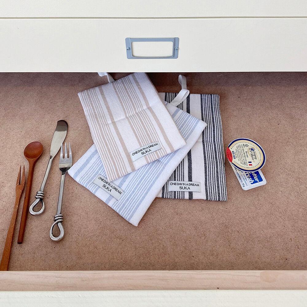 Novelty stripe pot holder ( 3color )