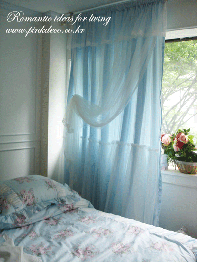 로맨틱 튜튜 커튼  - 스카이 블루