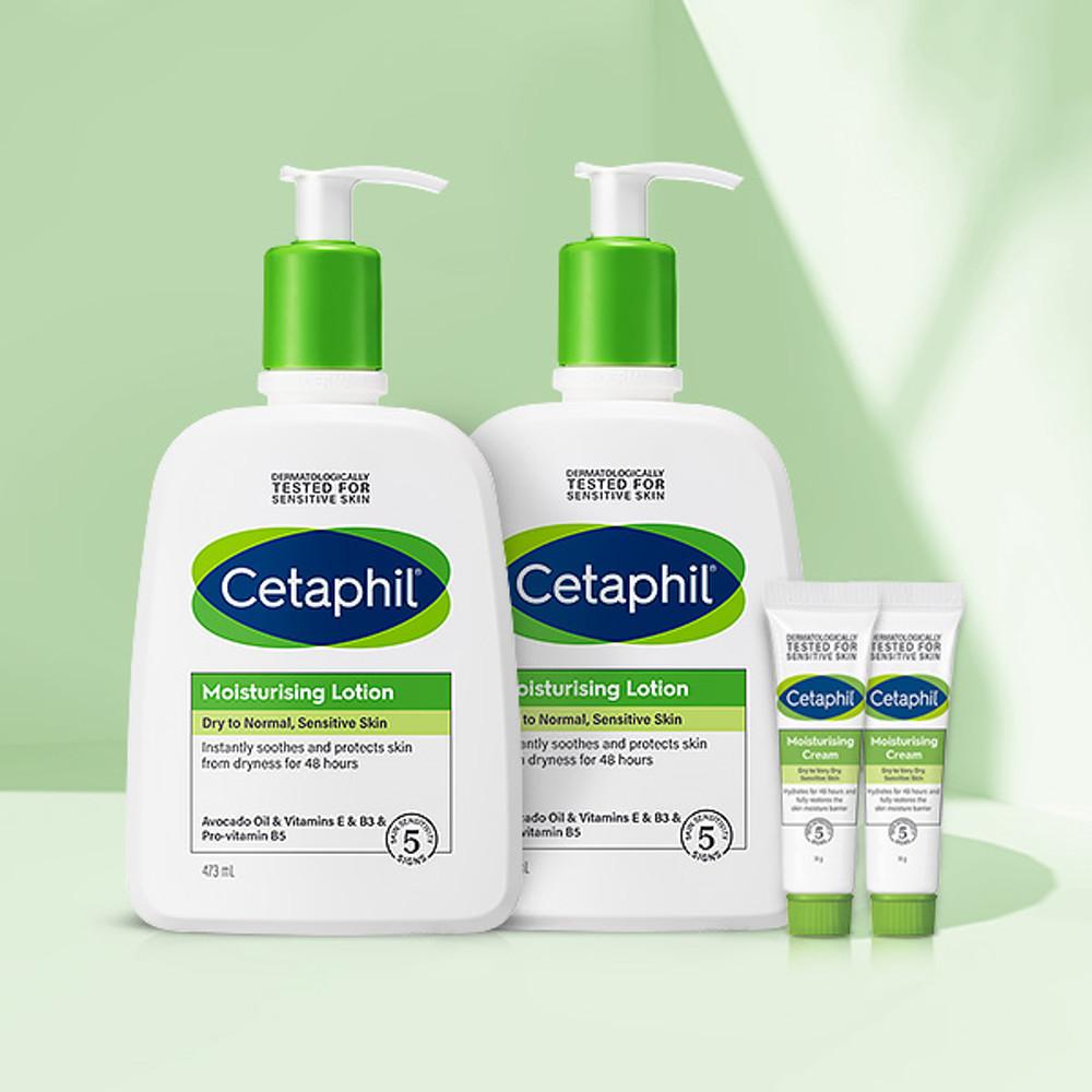 세타필 저자극 고보습 로션 473ml 2개(+크림 14g 2개 증정)