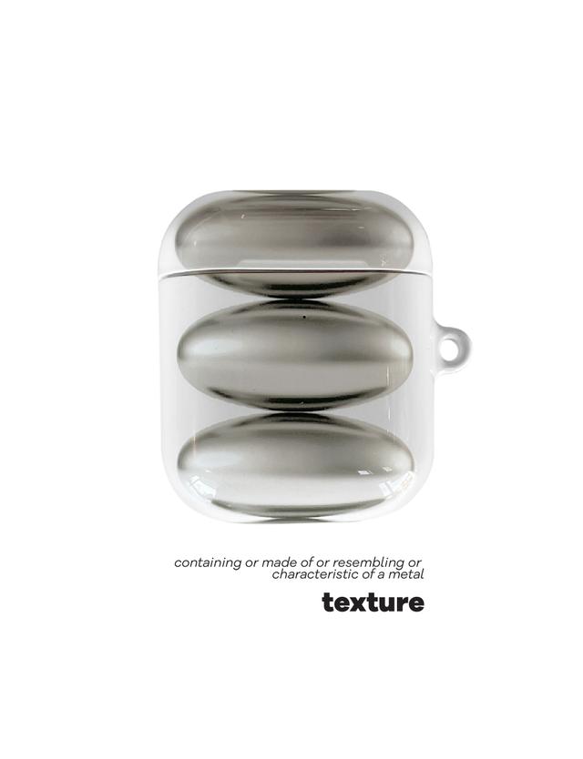 [키치킥키] metal-01 (texture) 에어팟1,2/3세대(프로) 케이스 (유광)