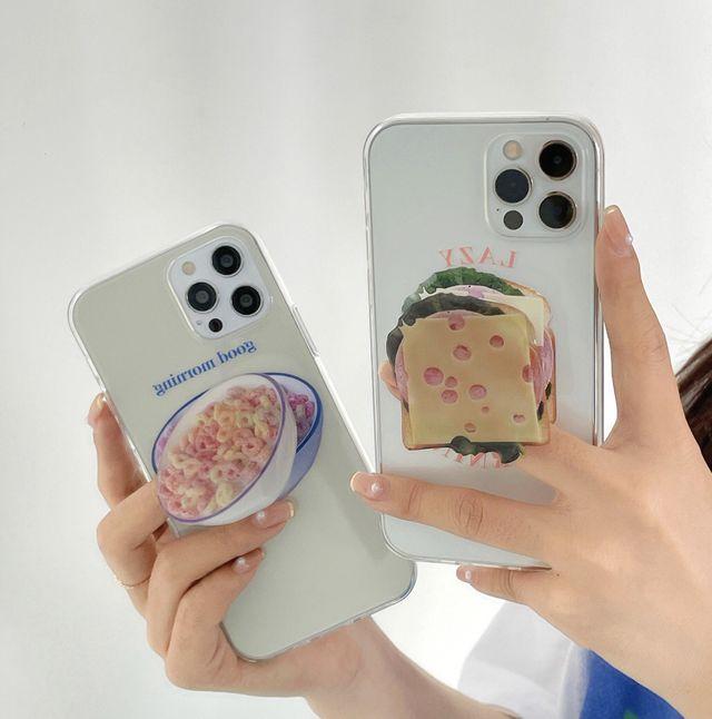 [당일발송 ]샌드위치 시리얼 휴대폰 핸드폰 그립톡 핑거그립 스마트톡 거치대