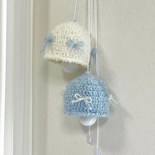 뜨개 리본 조명 램프