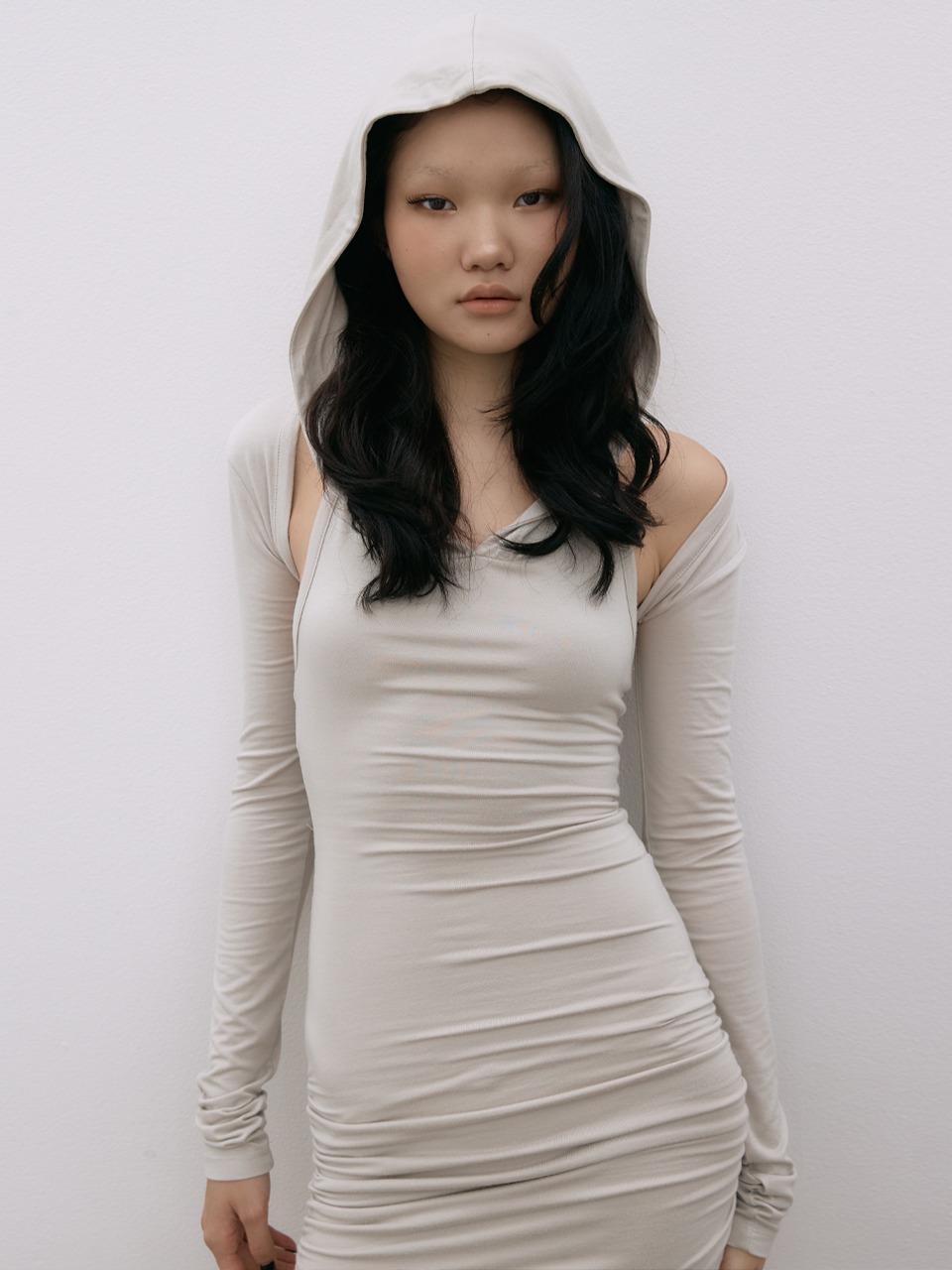 Gothic Hoodie Dress MIST